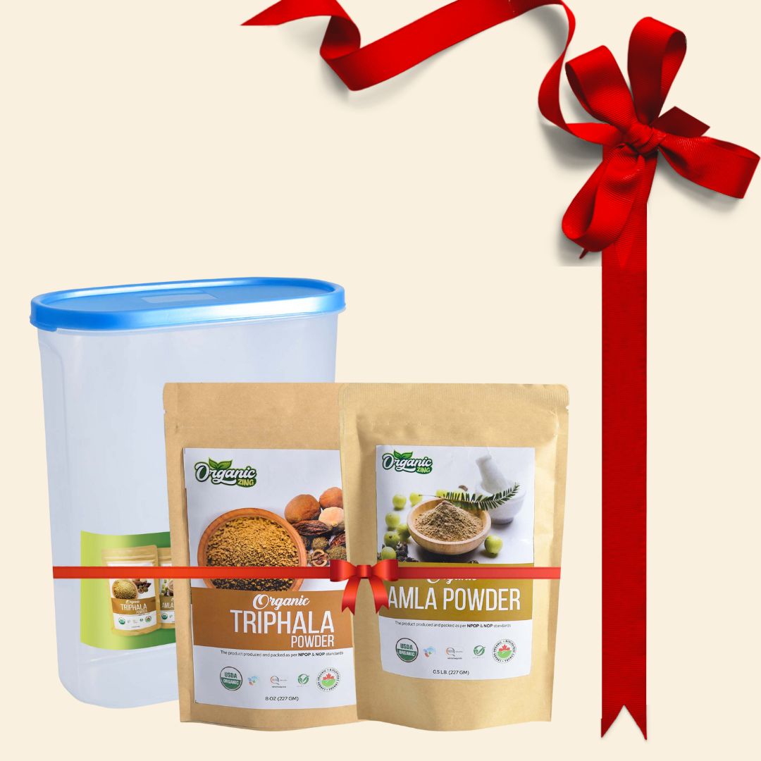 Organiczing Combo Kit Organiczing Combo Kit Organic Triphala Powder & Amla Powder Gift Kit With Attractive Jar